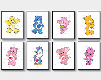 Treatment bears nursery Etsy picture relating to Care Bear Belly Badges Printable identify Treatment bears nursery Etsy